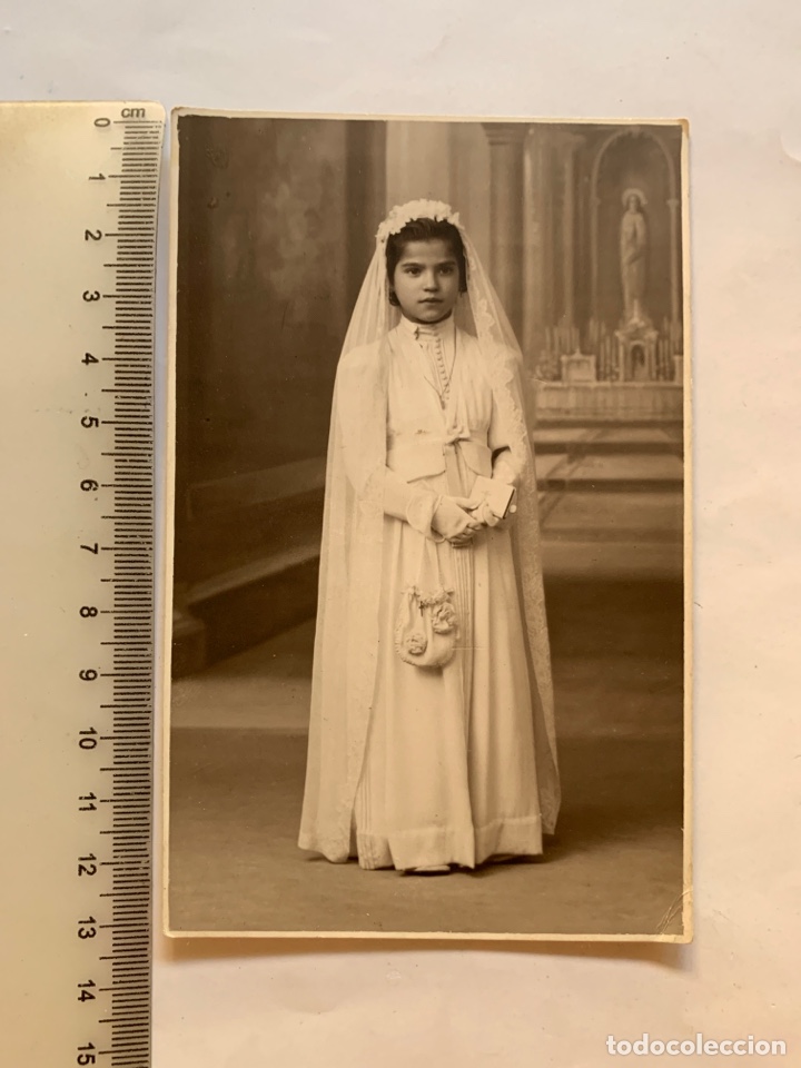 Fotografia antiga: FOTO. RECUERDO DE LA PRIMERA COMUNI&Oacute;N. FOT&Oacute;GRAFO?.