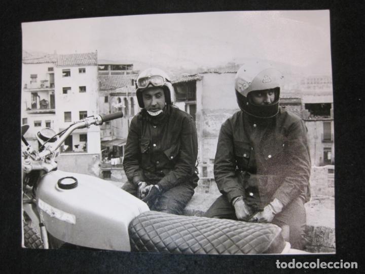 Fotograf&iacute;a antigua: MOTORISTA EN CARRERA-FOTOGRAFO BOHIGAS-MANRESA-FOTOGRAFIA ANTIGUA DE MOTOS-VER FOTOS-(K-3630)