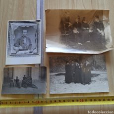 Fotografía antigua: LOTE DE 4 FOTOGRAFÍAS DE S. XIX S. XX INICIOS. UNA ÉS FOTO D ELA ORIGINAL