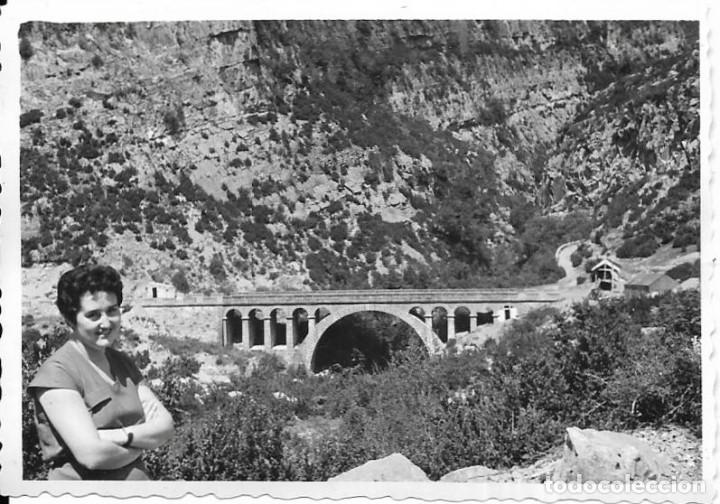 Fotograf&iacute;a antigua: :::: CU192 - FOTOGRAFIA - PAISAJE - PUENTE DE LOS NAVARROS - ORDESA 1955