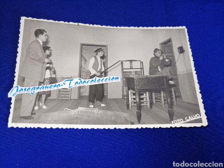 Photographie ancienne: ACTORES VALENCIANOS a&ntilde;o 1952 FOTOGRAFIA CON SELLO FOTO CALVO