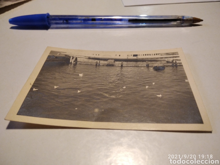 Fotograf&iacute;a antigua: Fotograf&iacute;a lago de Ginebra 1955