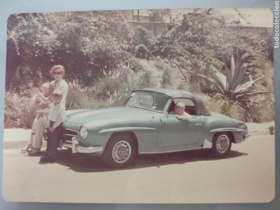 Fotograf&iacute;a antigua: ANTIGUA FOTO ORIGINAL MERCEDES 190 SL A&Ntilde;OS 50' 13X9cm