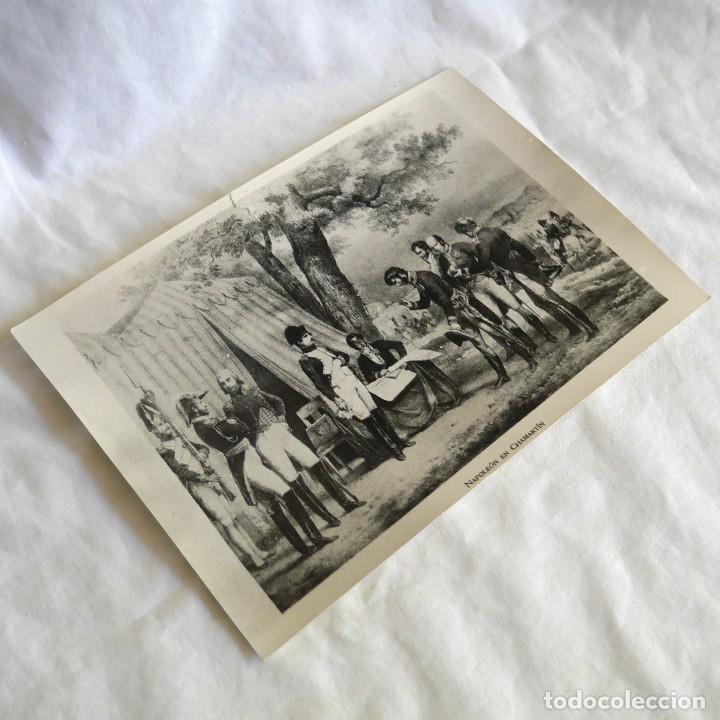 Alte Fotografie: Fotograf&iacute;a de grabado, Napol&eacute;on en Chamart&iacute;n