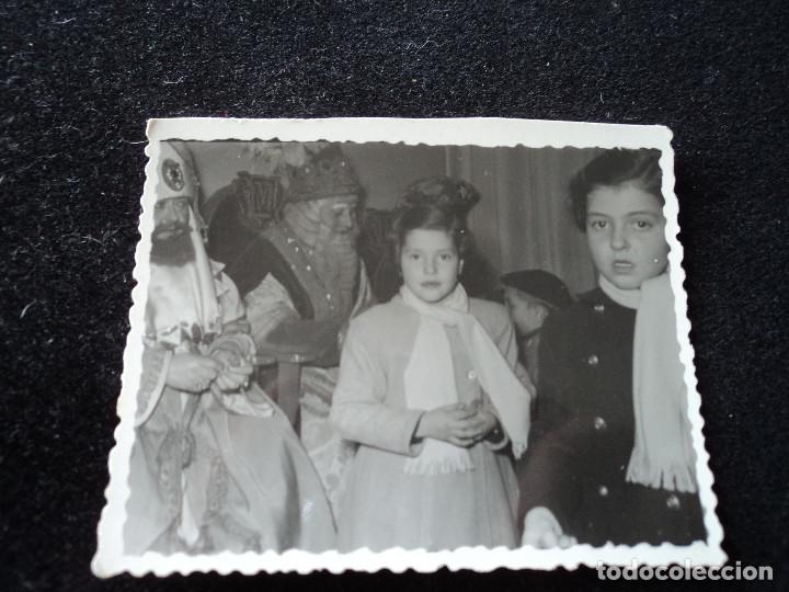 Fotograf&iacute;a antigua: reyes de 1953 almacenes jorba de barcelona 8,5 x 7 cm