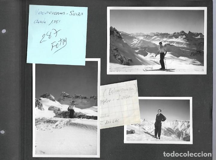 Fotograf&iacute;a antigua: MG50-ALBUM GRAN LOTE DE + DE 285 PRECIOSAS FOTOS DE UNA FAMILIA EN LOS ALPES SUIZOS DE 1.951/ 1.956