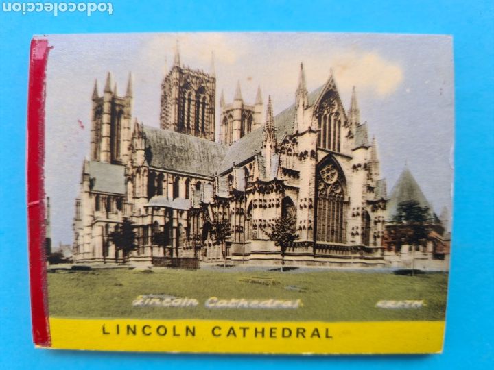 Fotograf&iacute;a antigua: INGLATERRA - LINCOLN CATHEDRAL - 10 FOTOGRAFIAS ANTIGUAS COLOR 9 x 7 CM - UNIDAS POR CINTA ORIGINAL