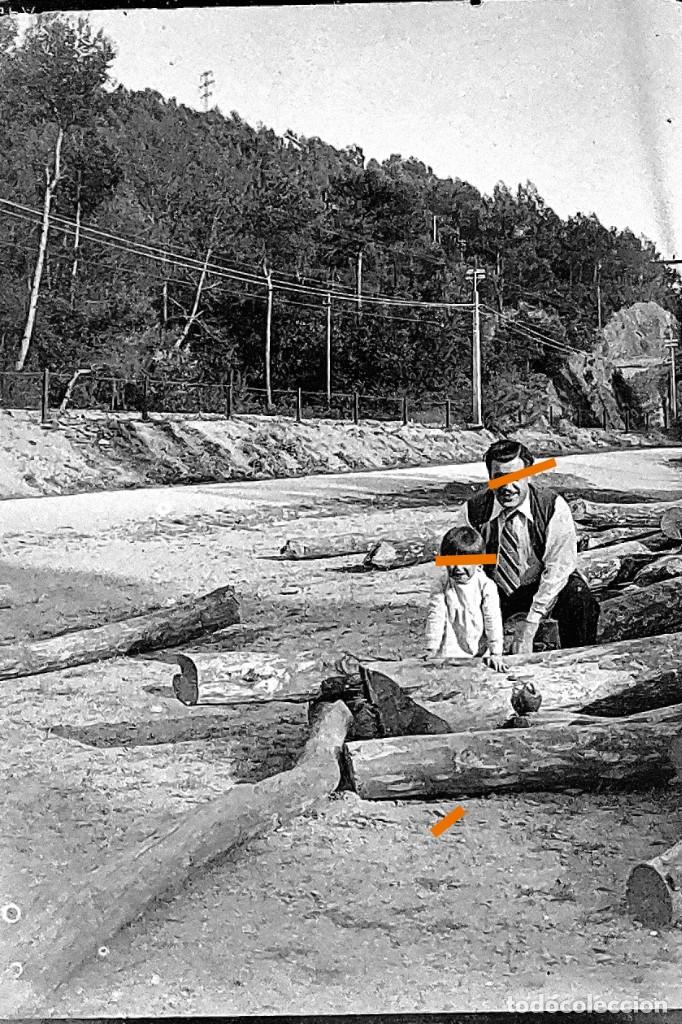 Fotografia antica: Antiguo negativo o clich&eacute; de fotograf&iacute;a. Cristal. Ni&ntilde;o. Antigua.