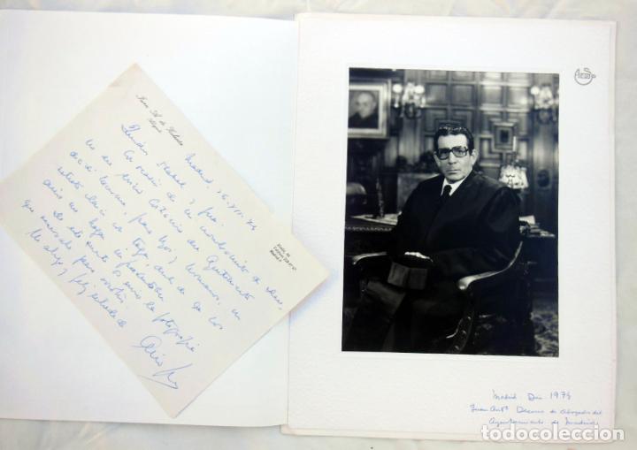 Fotografia antica: JUAN ANTONIO DE ZULUETA CEBRIAN. Decano Abogados Ayuntamiento de Madrid 1974