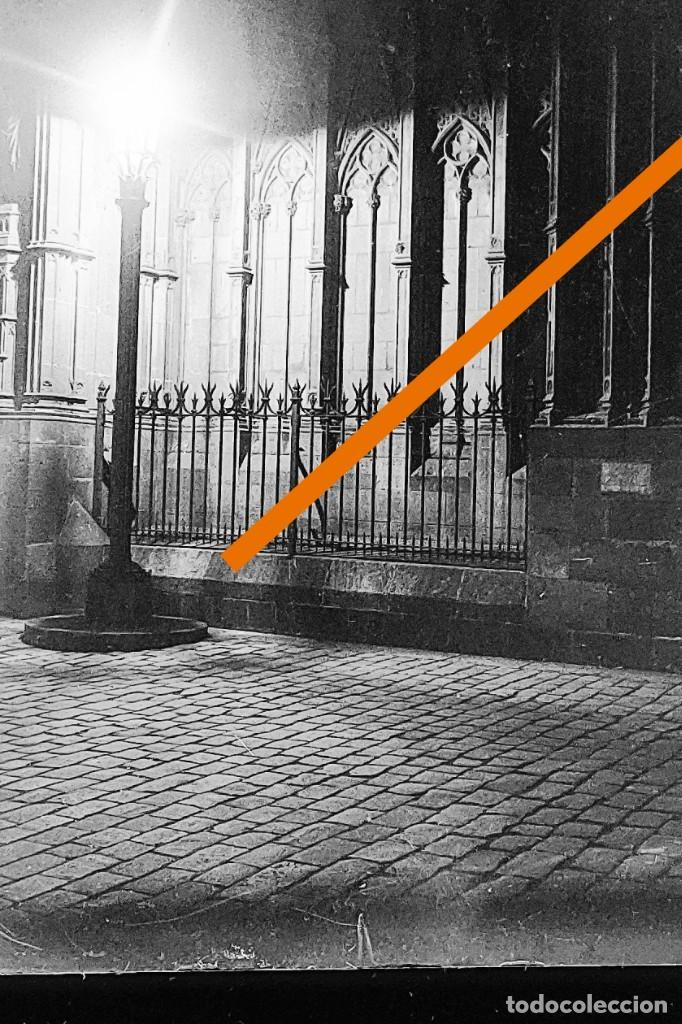 Fotografia antica: antiguo negativo o clich&eacute; de fotograf&iacute;a. Zona Catalu&ntilde;a. Cristal. Antigua.
