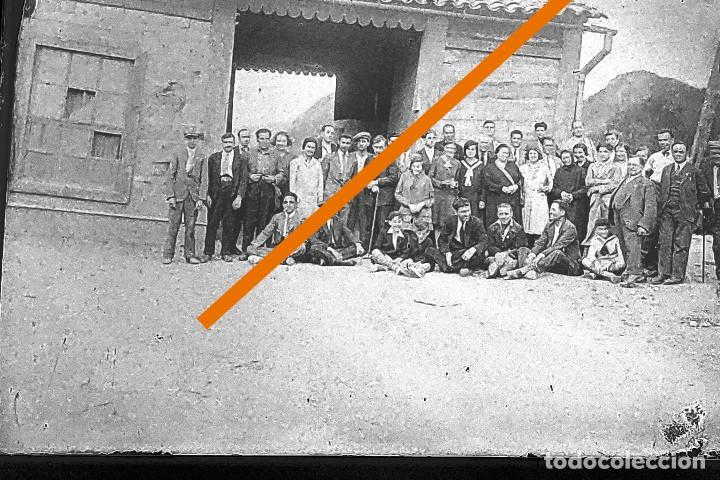 Fotografia antica: antiguo negativo o clich&eacute; de fotograf&iacute;a. zona Catalu&ntilde;a. Cristal. Antigua.