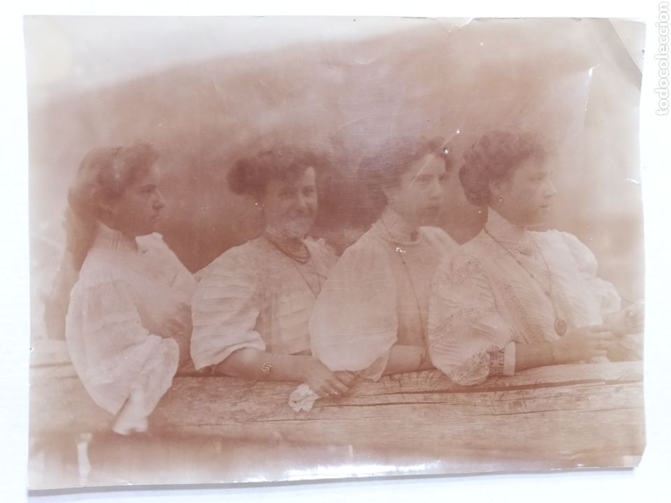Fotograf&iacute;a antigua: RETRATO DE 4 HERMANAS (TORRES DE IRIARTE) CIRCA 1905 (23x17cm)