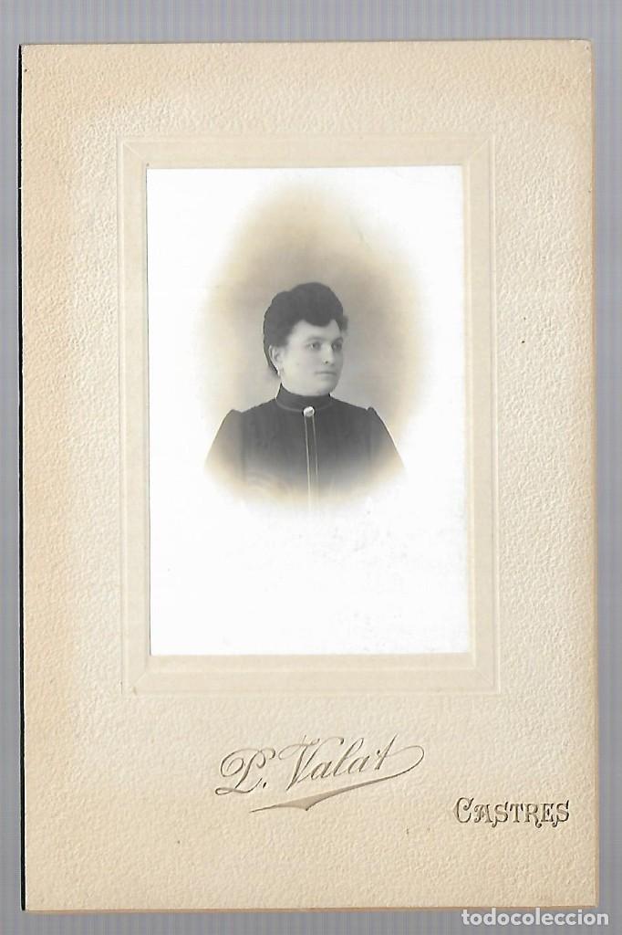 Antique Photography: ER5- FOTOGRAFIA DE - UNA DAMA - FOTO -VALAT - CASTRES