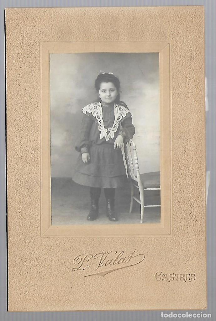 Fotografia antiga: ER5- FOTOGRAFIA DE - UNA NI&Ntilde;A - FOTO -VALAT - CASTRES