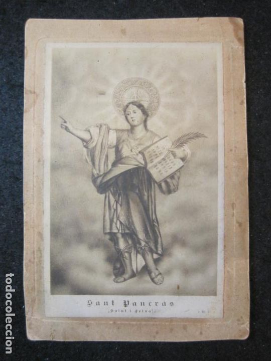 Fotograf&iacute;a antigua: SANT PANCRAS-FOTOGRAFIA ANTIGUA PEGADA A CARTON DURO-VER FOTOS-(K-5389)