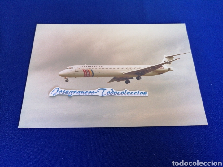 Alte Fotografie: AVION EN VUELO SCANDINAVIAN AIRLINES FOTOGRAFIA