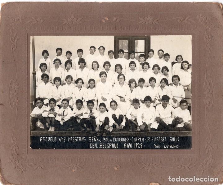 Fotograf&iacute;a antigua: Argentina. Escuela n&ordm; 9. Gen. Belgramo. Foto Loyacono