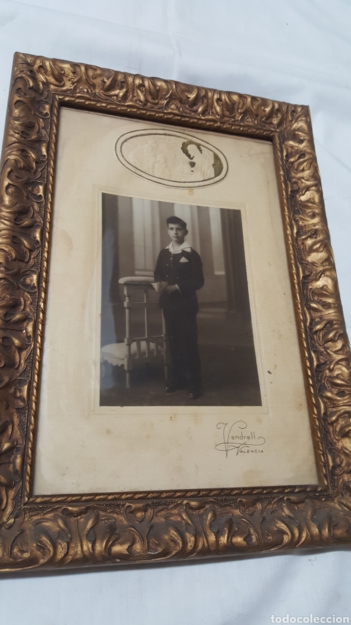 Fotograf&iacute;a antigua: FOTOGRAF&Iacute;A ANTIGUA COMUNI&Oacute;N CON MARCO. - Foto 1