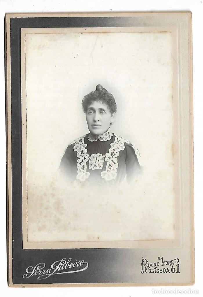 Antique Photography: E100-LISBOA -UNA DAMA FOTOGRAF&Iacute;A ANTIGUA-FOTO- SERRA RIBEIRO- LORETO,61 -LISBOA DE Pcp.SIGLO XX