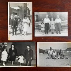 Fotografía antigua: UN RETRATO FAMILIA PASEANDO FIESTA MAYOR DE SAN BAUDILIO DE LLOBREGAT 1955 SANT BOI 4 FOTOS A ELEGIR