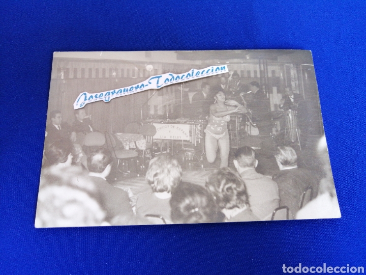 Fotografia antica: VEDETTE CANTADO CHICOS DE ESPA&Ntilde;A Y LIA DELBY FOTOGRAFIA CON SELLO FOT&Oacute;GRAFO