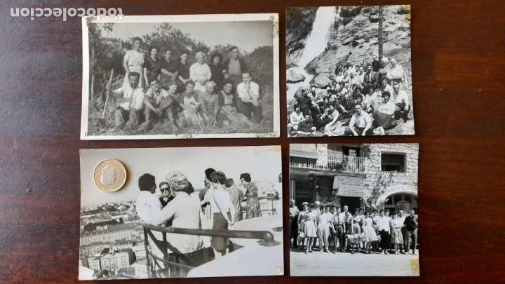 Fotografia antica: Un retrato grupo de campesinos posando en el campo, a&ntilde;os 40&acute;s 4 im&aacute;genes a elegir