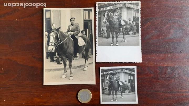 Photographie ancienne: Un retrato jinete festividad San Antonio &ldquo;tre tombs&rdquo; Sant Boi de Llobregat Cal Pirret 3 a elegir