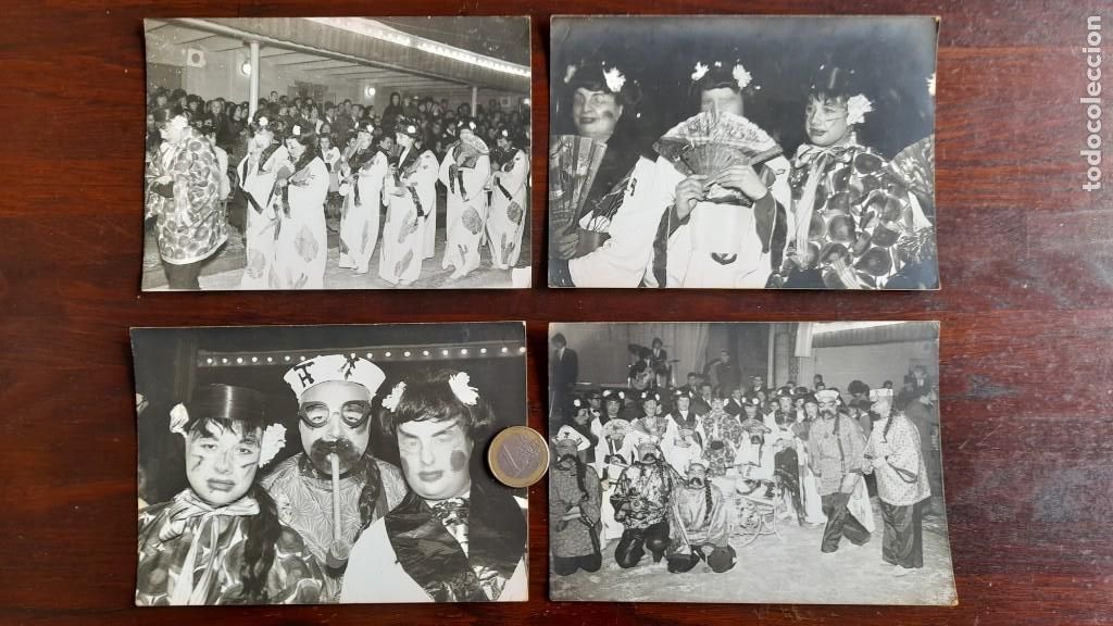 Fotograf&iacute;a antigua: Un retrato comparsa Japonesa carnaval del Rugby Sant Boi de Llobregat Ateneu 4 a elegir