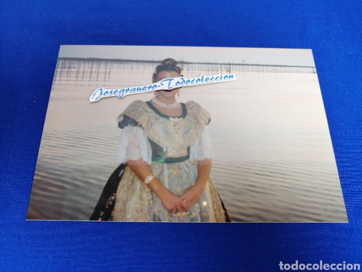 Photographie ancienne: ALBUFERA DE VALENCIA CON FALLERA MODELO FOTOGRAFIA