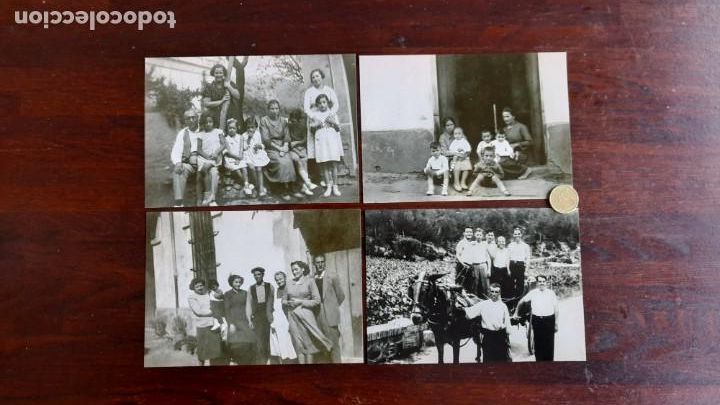 Fotografia antiga: Una fotograf&iacute;a imagen de grupo de familia rural, cuatro imagenes a elegir