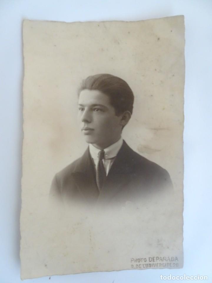 Fotografia antica: ANTIGUA FOTOGRAF&Iacute;A DE ESTUDIO, JOVEN, TRAJE DE &Eacute;POCA, VER FOTOS