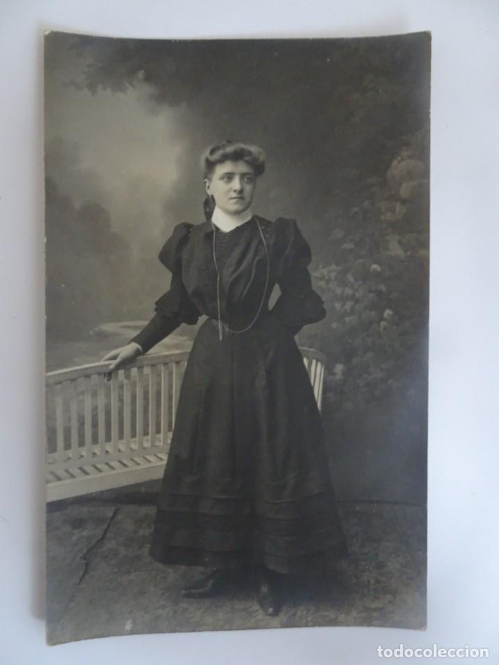 Antique Photography: ANTIGUA FOTOGRAF&Iacute;A DE ESTUDIO ,MUJER JOVEN, TRAJE DE &Eacute;POCA, VER FOTOS