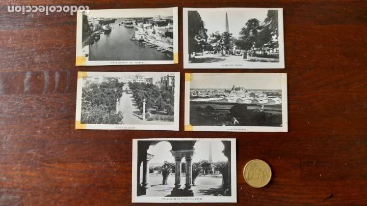 Fotografia antica: Un postal en miniatura recuerdo de un inusitado puerto de Ciutadella &ntilde;os 30-40&acute;s 5 im&aacute;genes a elegir