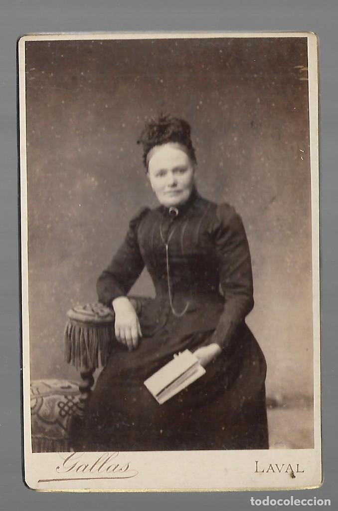 Alte Fotografie: E15- FOTOGRAF&Iacute;A ANTIGUA - UN DAMA - FOTO- GALLAS - LAVAL -DE Pp. DEL SIGLO XX