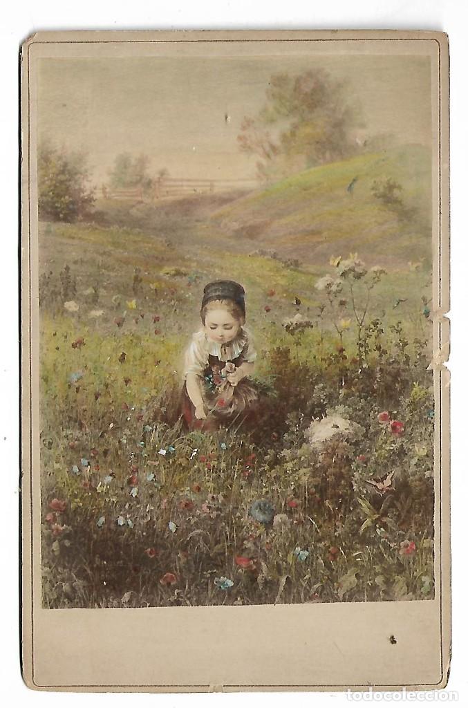 Fotograf&iacute;a antigua: E15- FOTOGRAF&Iacute;A ANTIGUA - UNA NI&Ntilde;A EN EL CAMPO - FOTO- - -DE Pp. DEL SIGLO XX
