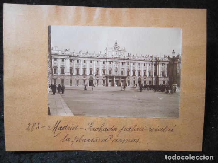 Fotograf&iacute;a antigua: MADRID-FACHADA PALACIO REAL EN LA PLAZA DE ARMAS-FOTOGRAFIA ANTIGUA-VER FOTOS-(93.553)