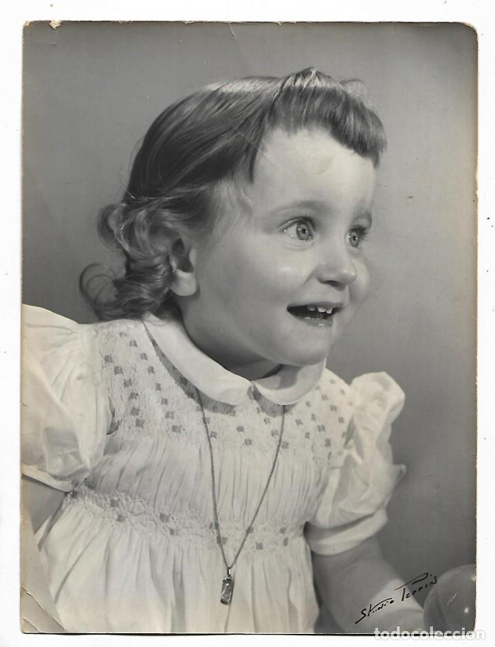 Fotografia antiga: 330- FOTOGRAF&Iacute;A ANTIGUA DE - UNA NI&Ntilde;A -FOTO - STUDIO - PERRIN