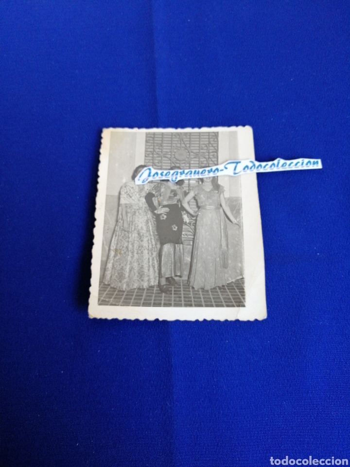 Fotografia antiga: MODELOS EN TRAJE DE FIESTA FOTOGRAF&Iacute;A CON SELLO FOT&Oacute;GRAFO