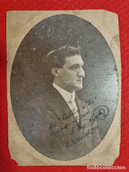 Fotograf&iacute;a antigua: FOTO MUSICO SAGI BARBA A SALVADOR CARBONELL PUIG GRUP CATALANISTA SANTIAGO CUBA ORIGINAL CAT2