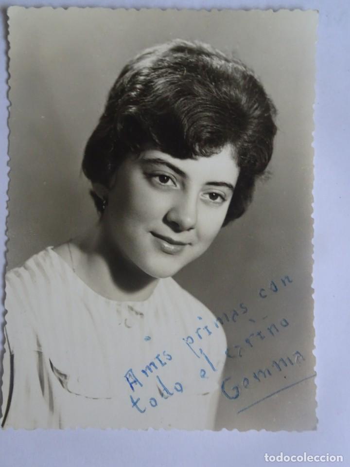 Alte Fotografie: FOTOGRAF&Iacute;A ANTIGUA DE ESTUDIO, MUJER , CON DEDICATORIA, 1963, VER FOTOS