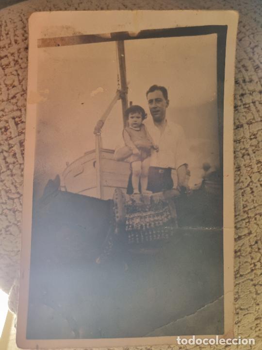 Fotograf&iacute;a antigua: FOTO FOTOGRAFIA MINUERO BURRO EN LA PLAYA ORIGINAL F10