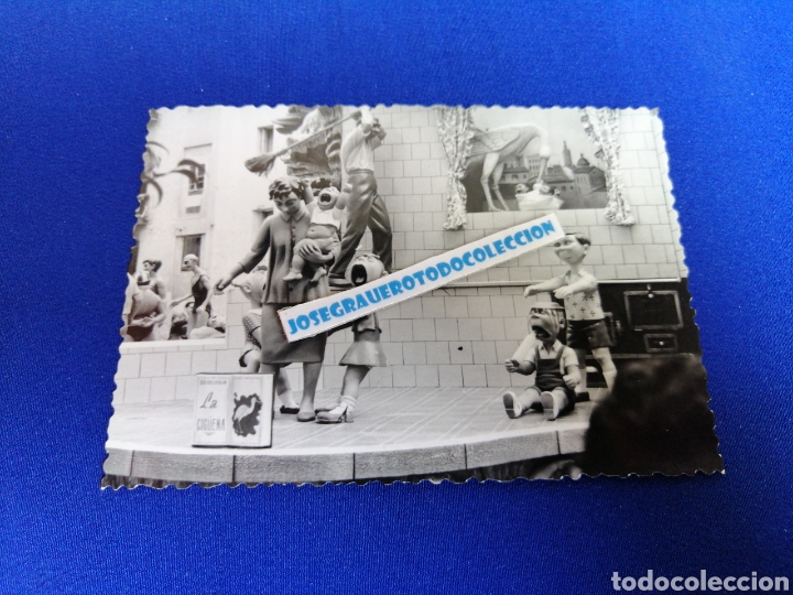 Fotograf&iacute;a antigua: FALLA PLAZA DEL PILAR A&Ntilde;O 1959 FOTOGRAF&Iacute;A ANTIGUA CON SELLO FOT&Oacute;GRAFO VALENCIA