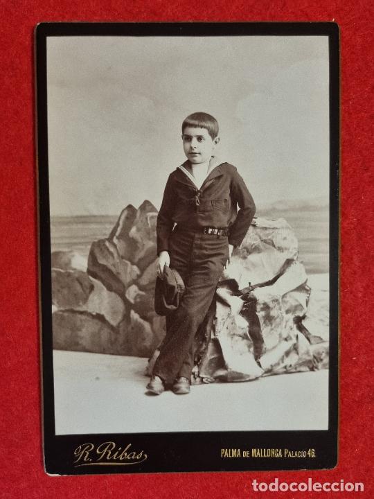 Fotografia antica: FOTO FOTOGRAFIA ANTIGUA ROMAN RIBAS PALMA MALLORCA MARINERO CARTON ORIGINAL F13