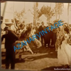Fotografía antigua: SEVILLA, 1925, CRISTAL POSITIVO, ROMERIA DE QUINTILLO,48X50MM