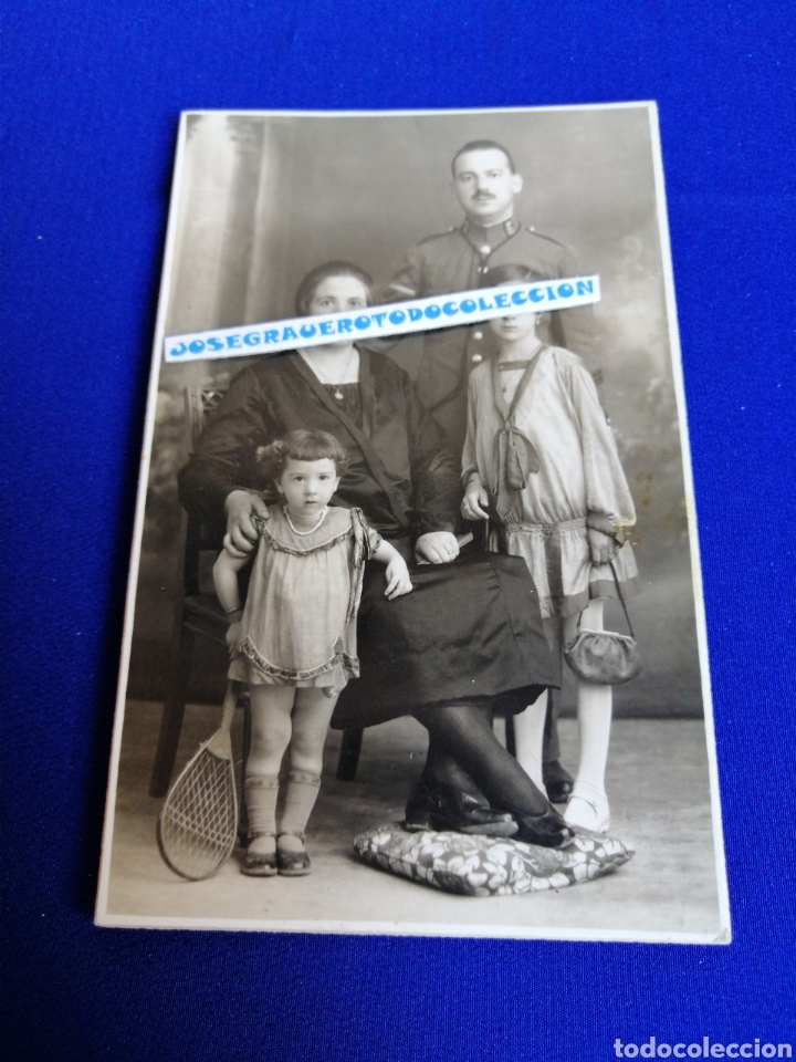 Fotograf&iacute;a antigua: MILITAR CON FAMILIA A&Ntilde;O 1928 FOTOGRAF&Iacute;A ANTIGUA