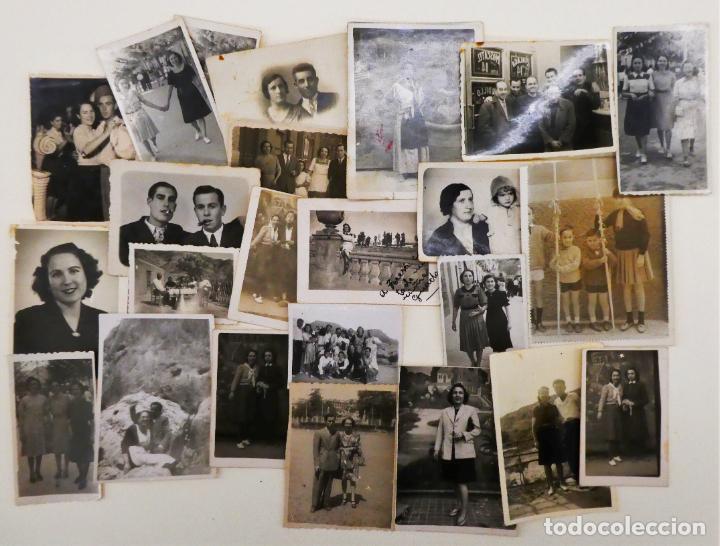 Fotograf&iacute;a antigua: Lote de viejas fotograf&iacute;as de varias localidades