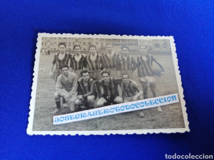 Fotograf&iacute;a antigua: EQUIPO BLAUGRANA A PIE DE CAMPO FOTOGRAF&Iacute;A ANTIGUA