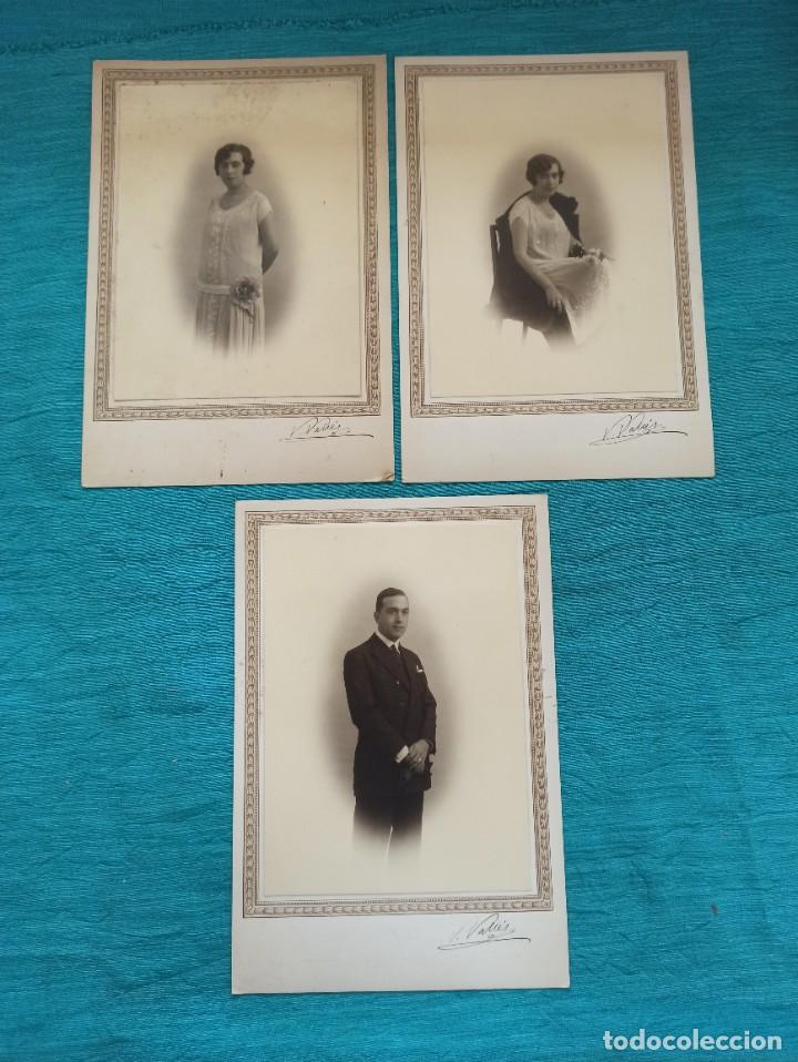 Fotograf&iacute;a antigua: 3 Fotografias antiguas fotografo Vall&eacute;s. Principio S. XX. Medidas 20 x 30.