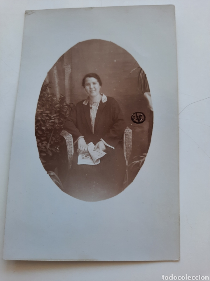Fotograf&iacute;a antigua: Fotografia dedicada de dama, 1928 - Foto 1