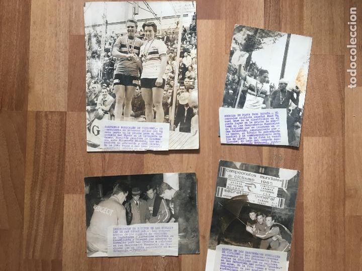 Fotograf&iacute;a antigua: LOTE FOTOGRAFIAS CAMPEONATO DEL MUNDO DE CICLISMO DE SAN SEBASTIAN 1965, ANOETA, LASARTE.